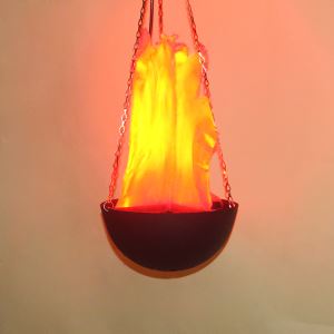 30cm Silk Effect Hanging Flame Light