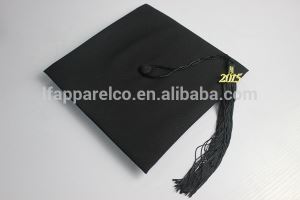 Black Graduation Cap - Matt Polyester