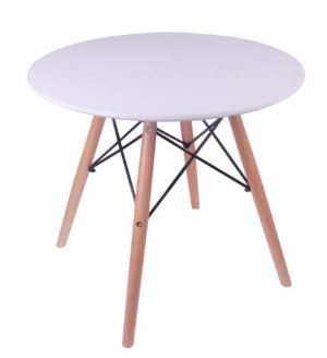 Round Table with Stationary Barrier Leg