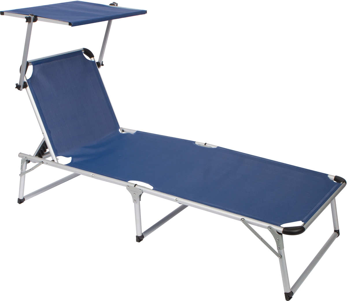 Favoroutdoor Adjustable Beach And Patio Lounge Chair With Sun Shade