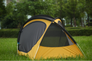 Couple Rain Proof Two Layer Two Doors Insect-proofing Manual Open Polyester Fabric Camping Tent