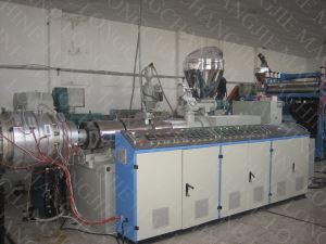 Plastic Conical Double Screw Extruder for PVC WPC