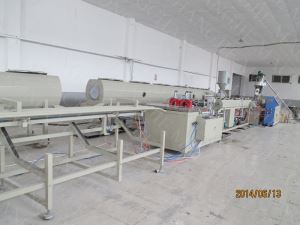 PVC Wire Cable Conduit Pipe Extrusion Production Line With Double Screw Extruder
