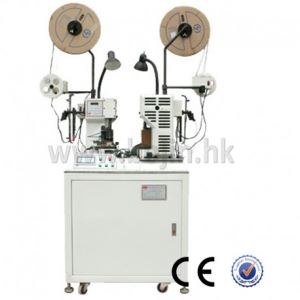 Fully Automatic High Speed Double Head Wire Crimping Pin Terminals Crimping Machine BJ-4000F