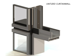 Unitized Glass Curtain Wall