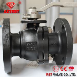 API WCB Floating 150LB Flanged 2PC Ball Valve with SS Handle