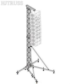 Line Array Towers Aluminum Truss AT-4 8 m high Hanging Sounds Speakers Truss Heavy duty loading weight 600 kg,