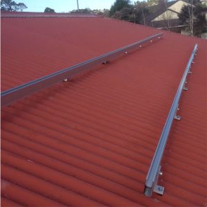 PV Solar Panel Mounting Solar Aluminum Rail / Roof Aluminium Solar Panel Mounting Rail
