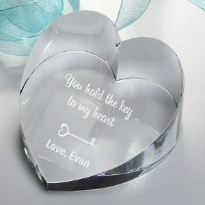 Engraved Glass Gifts Paperweight