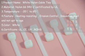 White Nylon Cable Ties