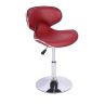 Low-waisted Swivel PU Leather Adjustable Dinning Chair