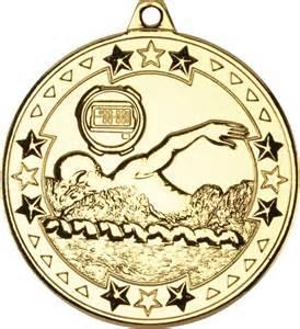 2D Swimming Metal Medal