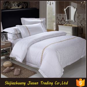 Custom High Thread Count White 100% Cotton Bed Linen Turkey