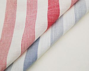 Linen Alike Yarn Dye Cotton Slub Stripe
