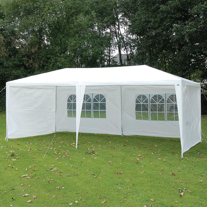 3m X 6m White Waterproof Outdoor Garden Gazebo Party Tent Canopy
