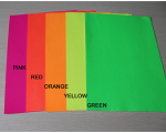 Color Core Fluorescent Paper