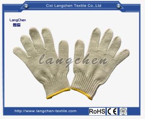 7G Polycotton String Knit Glove-natural white 600G