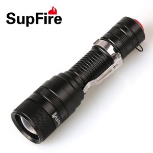 Mini 1100lumens Rechargeable Zoomable LED Flashlight SupFire F5