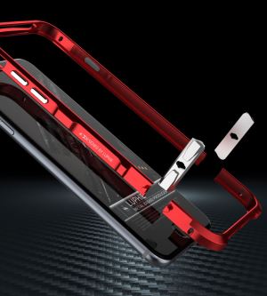 iPhone 6 S Plus Halberd Rotary Snap With Screw Aluminum Phone Bumper