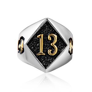 hot selling man's design classic stainless steel punk ring RN2778