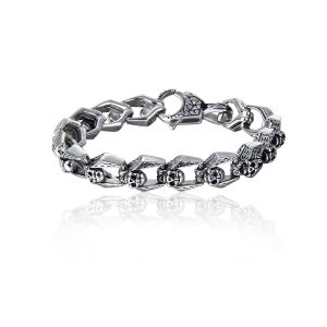 China Factory Directly Sale 925 Silver Bracelet With White Gold Plating Jewelry BC1828