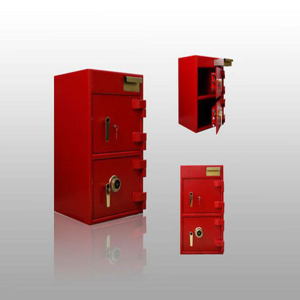 Two Doors Mechanical Lock Safe For Deposit