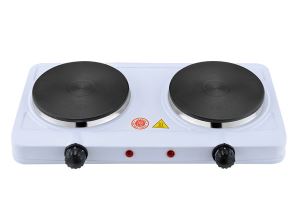 Double Solid Iron Electric Hot Plate With Indicator Light Power 1100W And 1000W