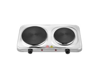 Double Iron Electric Hot Plates With Auto Safety Shut-off Function 1000W+1500W