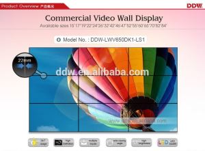 3840x2160 high resolution 4K video wall lcd video wall display with 20mm narrow bezel