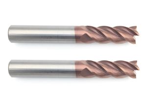 60HRC 4 Flute Carbide Nano Copper Coated End Mills For High Speed Cutting