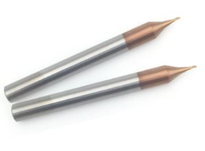 Dia 0.2-0.9mm Nano Coated Micro Carbide End Mills For 60HRC