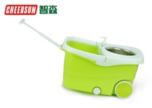Walkable Spin Mop With Wheels