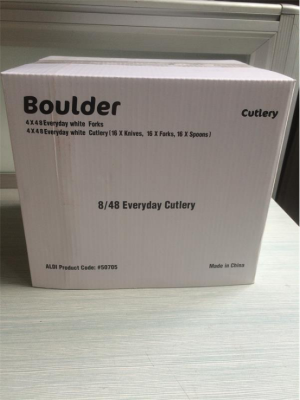 Cardboard Box Retail Package Cutlery