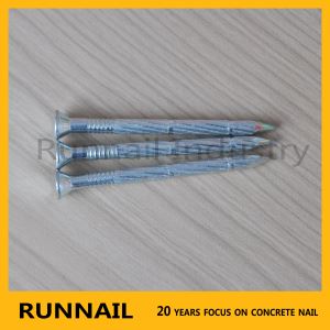 Galvanized Step Helical Grooved Concrete Nail With Flat Conical Head, Spiral Bamboo Shank, Better Pull-Out Resistance, Hangzhou Factory, 20 Years Your Best Supplier