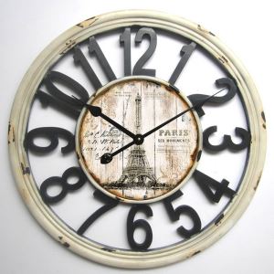 Large Vintage Wooden Decorative Round Wall Clocks
