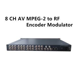 8 Channels AV to MPEG-2 SD RF Modulator