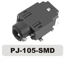 2.5mm 5 Pole SMT 8 Pin Audio Jack