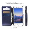 Blue Leather Case for iPhone 6 Plus