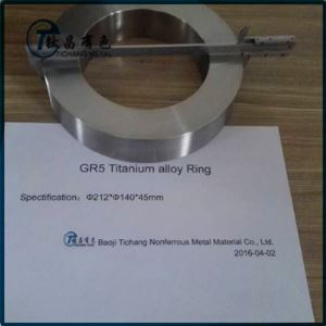 brushed mirror Polished Titanium Ring supplier