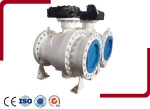 Cast Steel Flanged End Trunnion Ball Valve