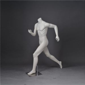 White Headless Muscle Sports Mannequin