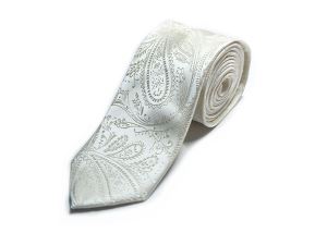 White Tie Of Paisley Design