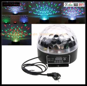 Newest Most Popular Cheap Auto Full Color 6x3W LED Crystal Magic Ball Stage Light For Disco Club
