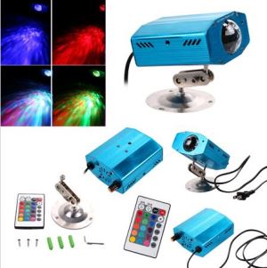 RGB LED Water Ripples Light Stage Lamp Projector With Remote Controller