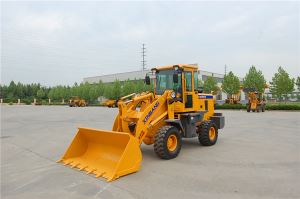 Small Bucket Wheel Loader With Snow Blower