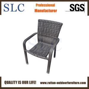 New Design Aluminum Frame Garden Stackable Rattan Wicker Chair
