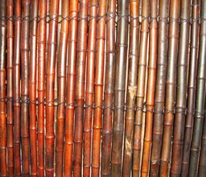 Attractive Nature Black Bamboo Poles Fence