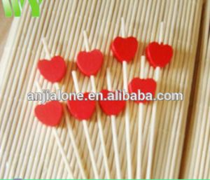 Factory Direct Safe Square Heart-shaped Dry Food Bamboo Sticks