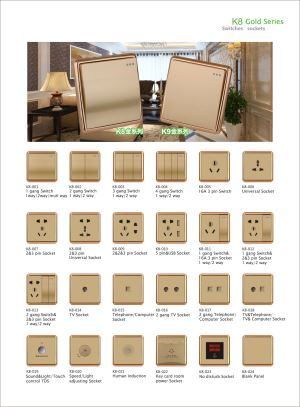 K8 Gold Series Switches&Sockets
