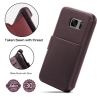 Coffee Leather Wallet  Case for Samsung Galaxy S7 with Card Holder Pocket